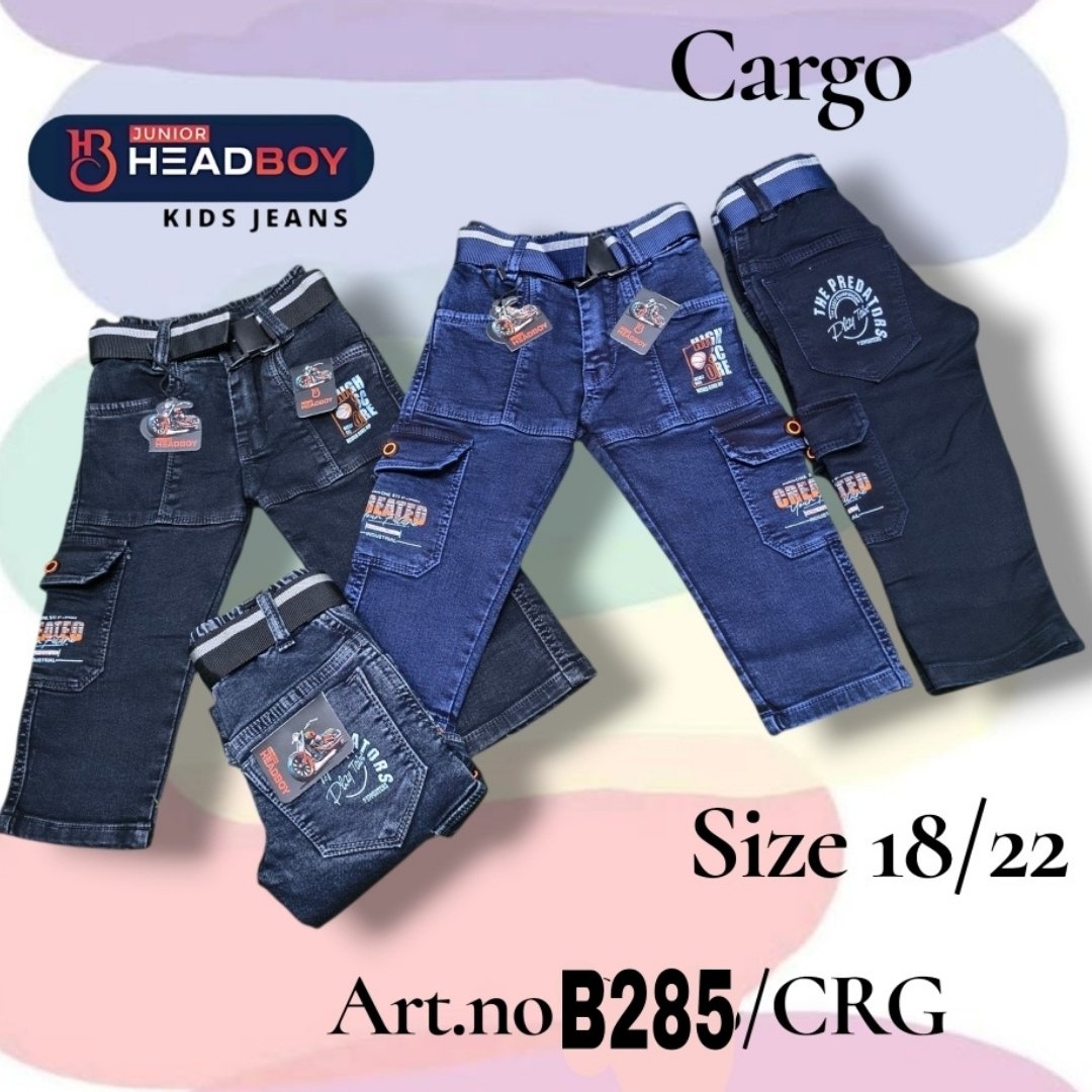 32 JUNIOR HEADBOY KIDS JEANS | STRAIGHT FIT – Art.no B285/CRG - Image 1