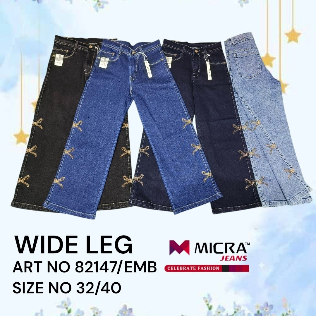 38 MICRA JEANS | WIDE LEG - Art.no 82147/EMB - Image 1