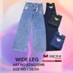 MICRA JEANS | WIDE LEG - Art.no 82142/EMB